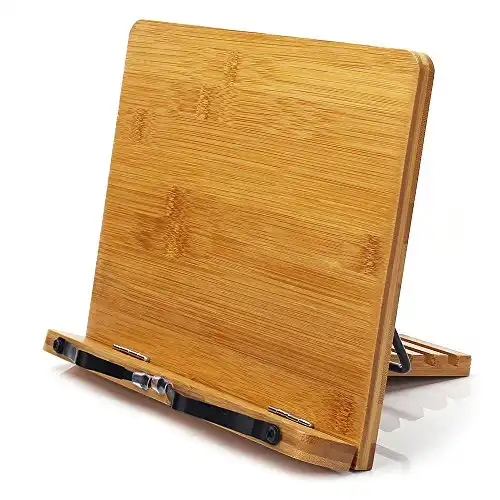 wishacc Bamboo Book Stand